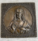 Original Valli Hand Crafted Wall Mount Jesus Portrait Bronze Statue Sculpture NR