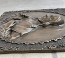 Original Valli Hand Crafted Wall Mount Jesus Portrait Bronze Statue Sculpture NR