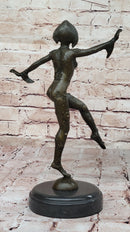 Chiparus Art Deco Bronze Dancer Figure Statue Sculpture 12" x 9"