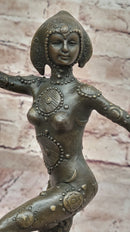 Chiparus Art Deco Bronze Dancer Figure Statue Sculpture 12" x 9"