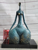 Original Signed Bronze Sculpture Statue Curvy Wide Waist Figure Female Boteroismo 15" x 11"