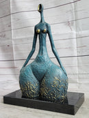 Original Signed Bronze Sculpture Statue Curvy Wide Waist Figure Female Boteroismo 15" x 11"