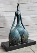 Original Signed Bronze Sculpture Statue Curvy Wide Waist Figure Female Boteroismo 15" x 11"