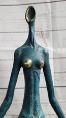 Original Signed Bronze Sculpture Statue Curvy Wide Waist Figure Female Boteroismo 15" x 11"