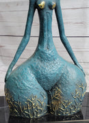 Original Signed Bronze Sculpture Statue Curvy Wide Waist Figure Female Boteroismo 15" x 11"