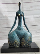 Original Signed Bronze Sculpture Statue Curvy Wide Waist Figure Female Boteroismo 15" x 11"