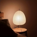 Japanese Rice Paper Table Lamp | Small, Tripod Floor, Desk, & Table Lantern