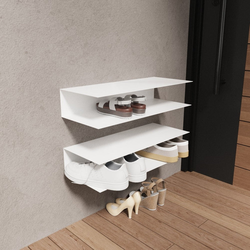 Wall Mounted Horizontal Shoe Rack