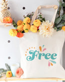 Wander Free Cotton Canvas Tote Bag