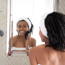 Wash the Day Away 3 Piece Face Cleansing Pads in Black & Pink | Skincare Beauty Kit Set