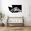 Washington Mt Rainier Metal Wall Art – Pacific Northwest Mountain Wall Decor