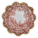 Scalloped Natural Rattan Charger - Set of 4