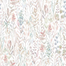 Pastel Watercolor Floral Pattern Self Adhesive Wallpaper