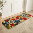 Watercolor Floral Multicolor Coir Doormat