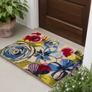 Watercolor Floral Coir Doormat