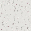 Green and Pink Floral Removable Wallpaper