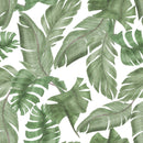 Large Tropical Green Leaves Wallpaper