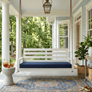 Amish Casual Waterford Hanging Bed Swing for Porch, Twin Cedar with Clearcoat