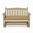 SimplyPoly Amish Made Mission Recycled Plastic Porch Glider
