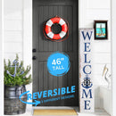 Hello Oceanside Porch Leaner Welcome Sign