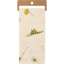 Well That's Just Dandy Punny Dandelion Dish Cloth Towel | Cotton Linen Novelty Tea Towel | Cute Kitchen Hand Towel | 18" x 28"