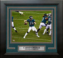 Carson Wentz in Action Philadelphia Eagles 8" x 10" Framed Football Photo