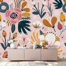 Stylish Pink Floral Wallpaper Chic