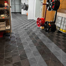Garage Tile Ramp Edge for Interlocking PP Flooring - High End Polypropylene | 100% Recyclable | DECKO DURANTE (15.8" x 2.4" x 0.7")