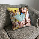 Custom Photo Collage Decorative Throw Pillow for Mom