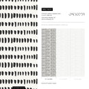 Scandinavian Wallpaper with an Organic Dashed Line Motif in Black and Off-White - A645