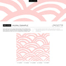 Abstract Wallpaper Featuring Bold Painted Arcs in Pink and White - A568