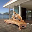 Z-90" Inch Long Modern Free Form Teak Root Chair/Bench 28