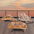 Modern Free Form Teak Root Chair/Bench 29