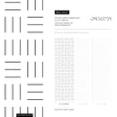 Geometric Wallpaper with an Alternating Line Pattern in Black and White - B105