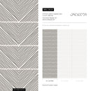 Geometric Wallpaper with Hand-Drawn Chevron Lines in Black and Beige - B626