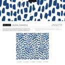 Abstract Wallpaper with Bold Brushstroke Spots in Navy Blue - B659