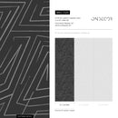 Abstract Wallpaper with a Sketched Labyrinth in Charcoal and Gray - C529