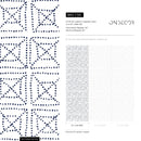 Geometric Wallpaper with a Dotted Tile Motif in Blue - C156