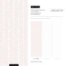 Boho Wallpaper with a Hand-Drawn Herringbone in Pink - ZADW