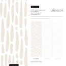 Abstract Wallpaper with Vertical Brush Strokes in Sand and Cream - ZACJ