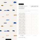 Abstract Wallpaper with Textured Dashes in Blue, Black, and Brown - C150