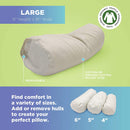 Neck Roll Pillow - Buckwheat or Millet hulls, Organic WheatDreamz