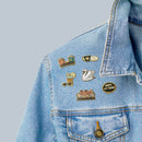 Introverts Unite (From Their Own Houses) Enamel Pin with Gift Card