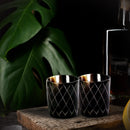 Horn Whiskey Shot Glasses Pack (4,8 & 12) – Hold Up to 6.5oz, Crisscross
