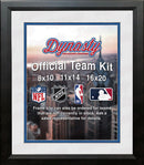 MLB Baseball Photo Picture Frame Kit - Kansas City Royals (White Matting, Blue Trim)