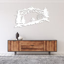 Mountain Skier Metal Wall Art – Ski Lodge Winter Sports Wall Decor