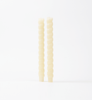 Unscented Twisted Taper Candles in Box, Set of 2 Cream