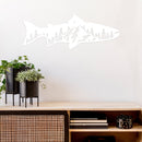 Trout Fish Design - Metal Wall Art