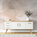 White and Orange Acrylic Texture Wallpaper - Modern Abstract Organic Design