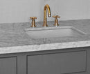 Widespread 3 Holes Solid Unlacquered Brass Faucet - Vanity Sink Faucet